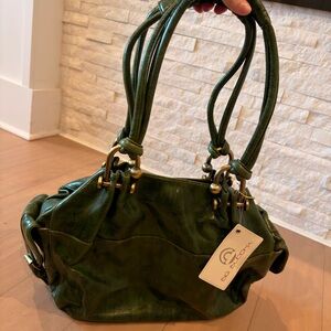 Big Buddha Olive Green Shoulder Bag
